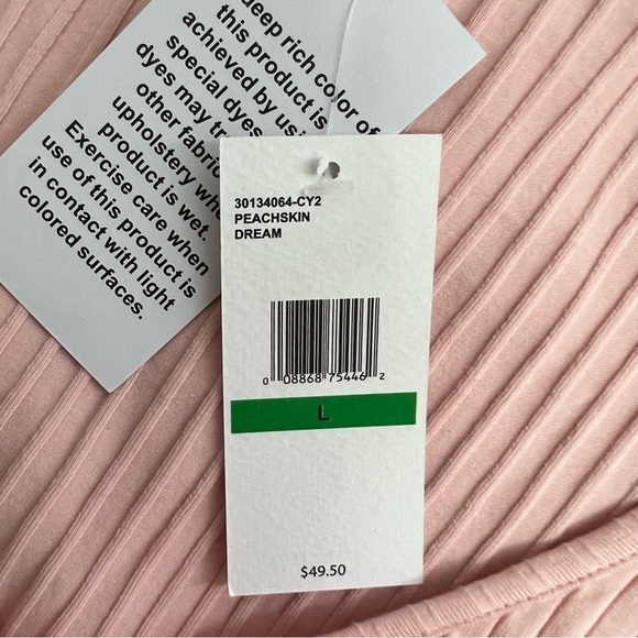 NWT JESSICA SIMPSON Women’s Pullover Top Sz Large Peach Color Sleeveless Stretch - Picture 7 of 14